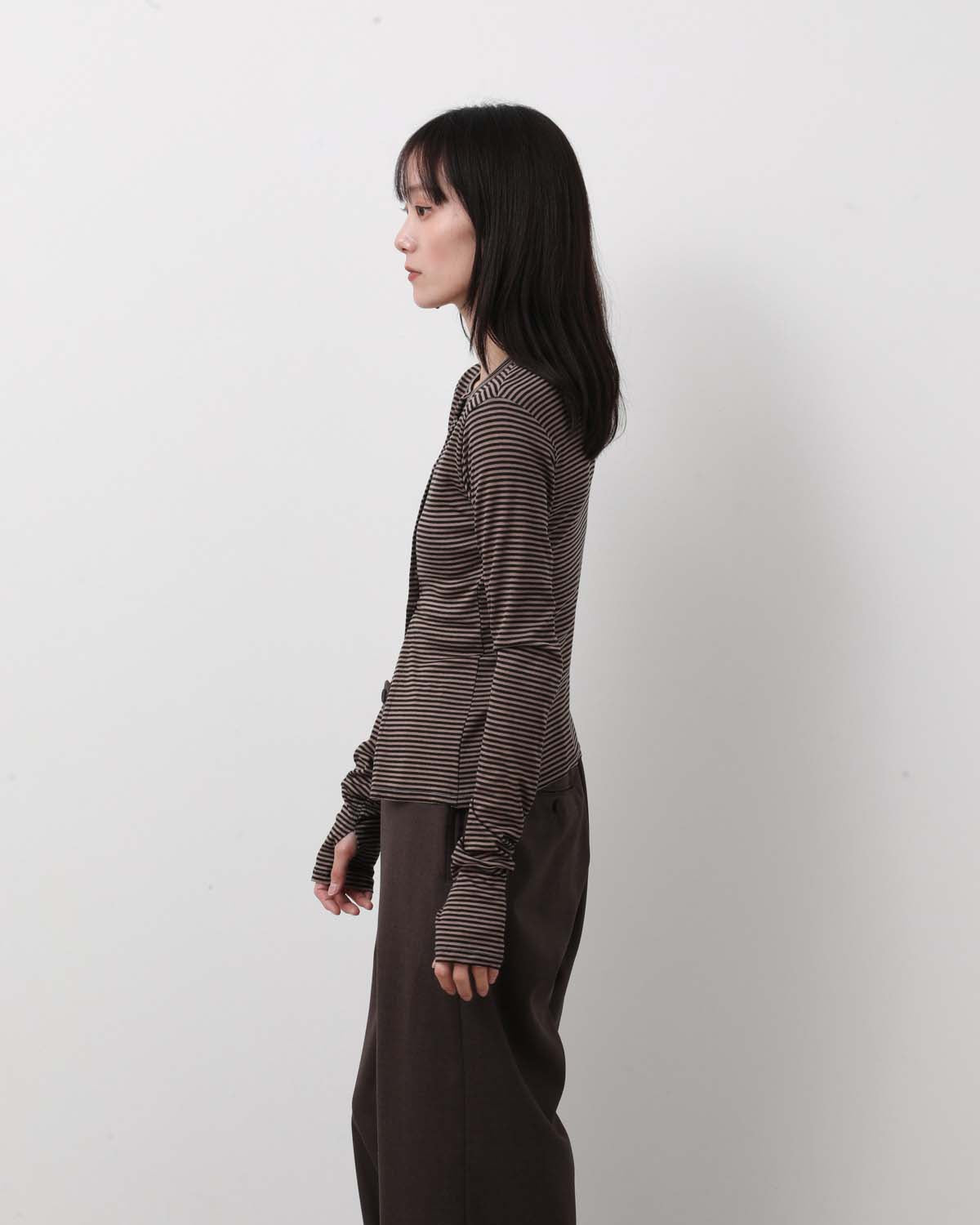 MULTI BUTTON RIB CARDIGAN