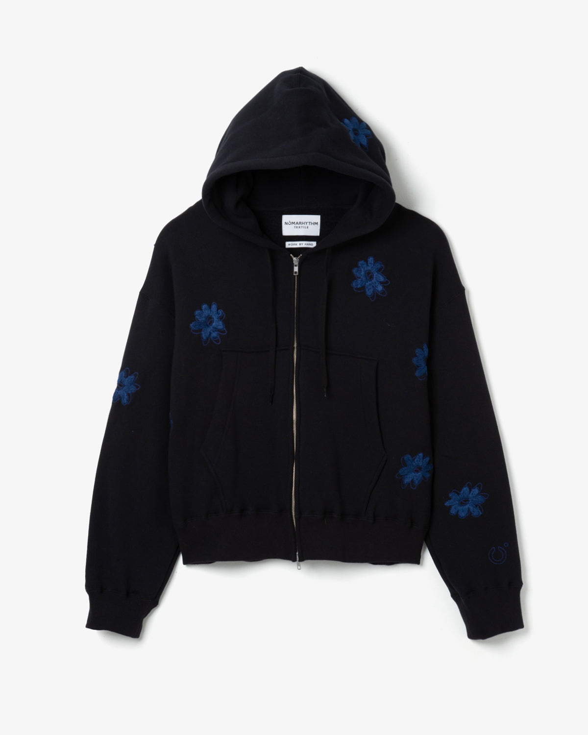 FLOWER EMBROIDERY HOODY