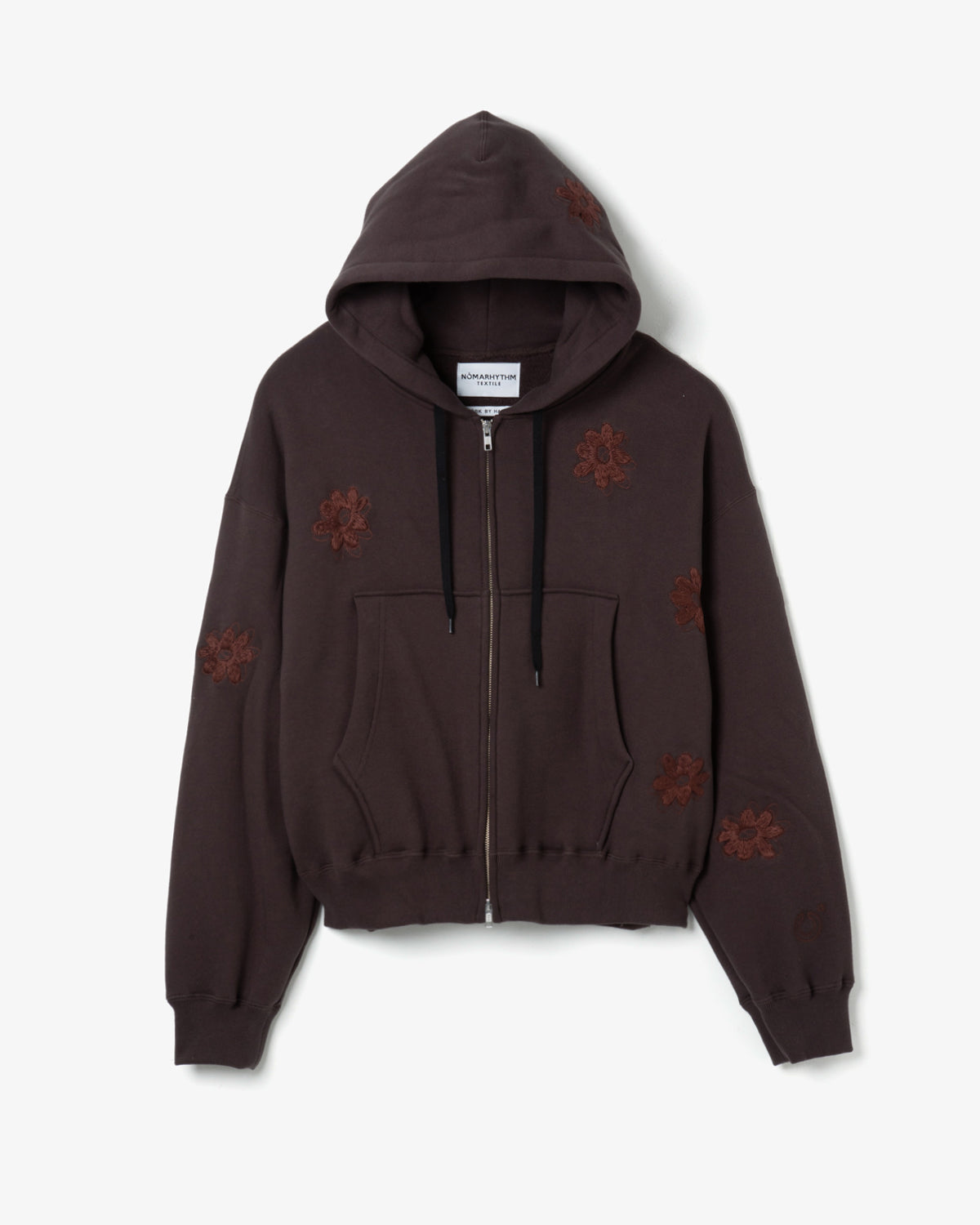 FLOWER EMBROIDERY HOODY