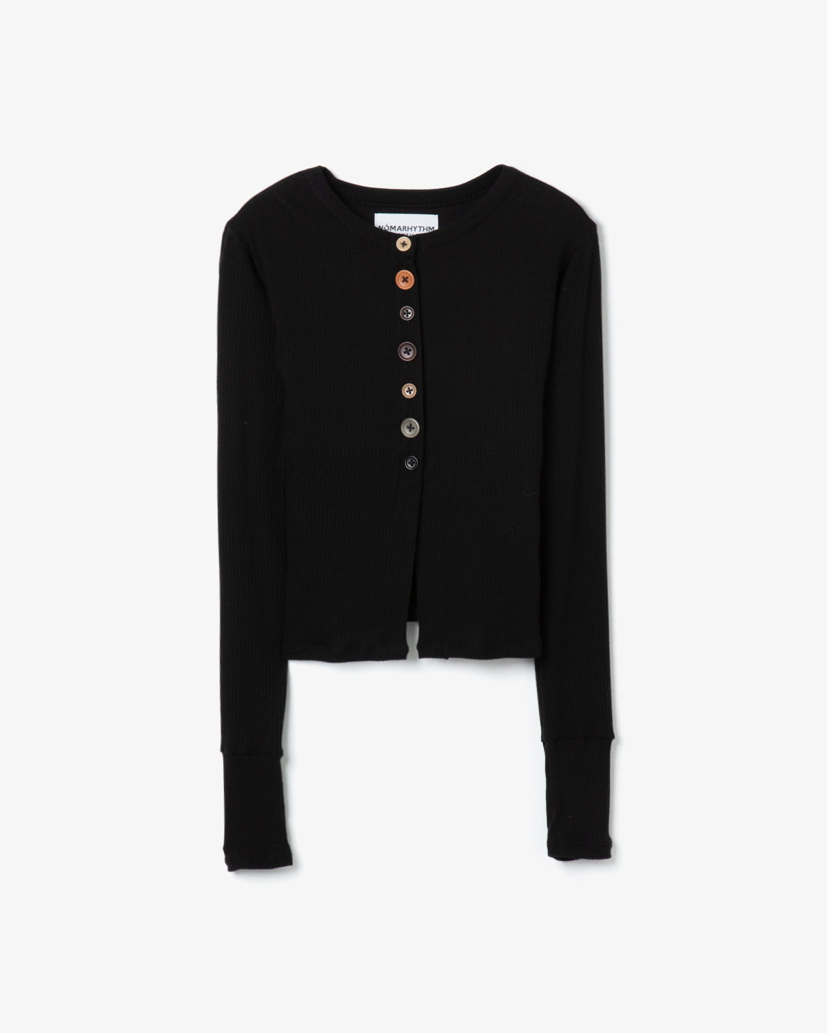 MULTI BUTTON RIB CARDIGAN