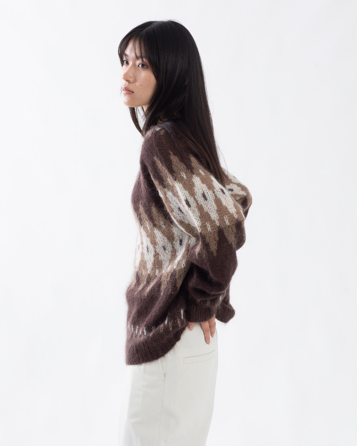 HAND KNIT SNOWFLAKE SWEATER