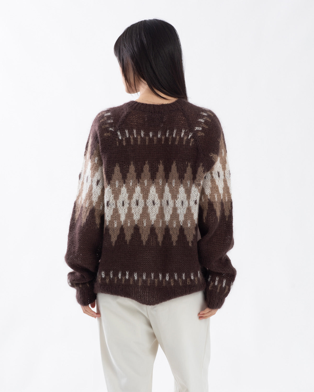 HAND KNIT SNOWFLAKE SWEATER