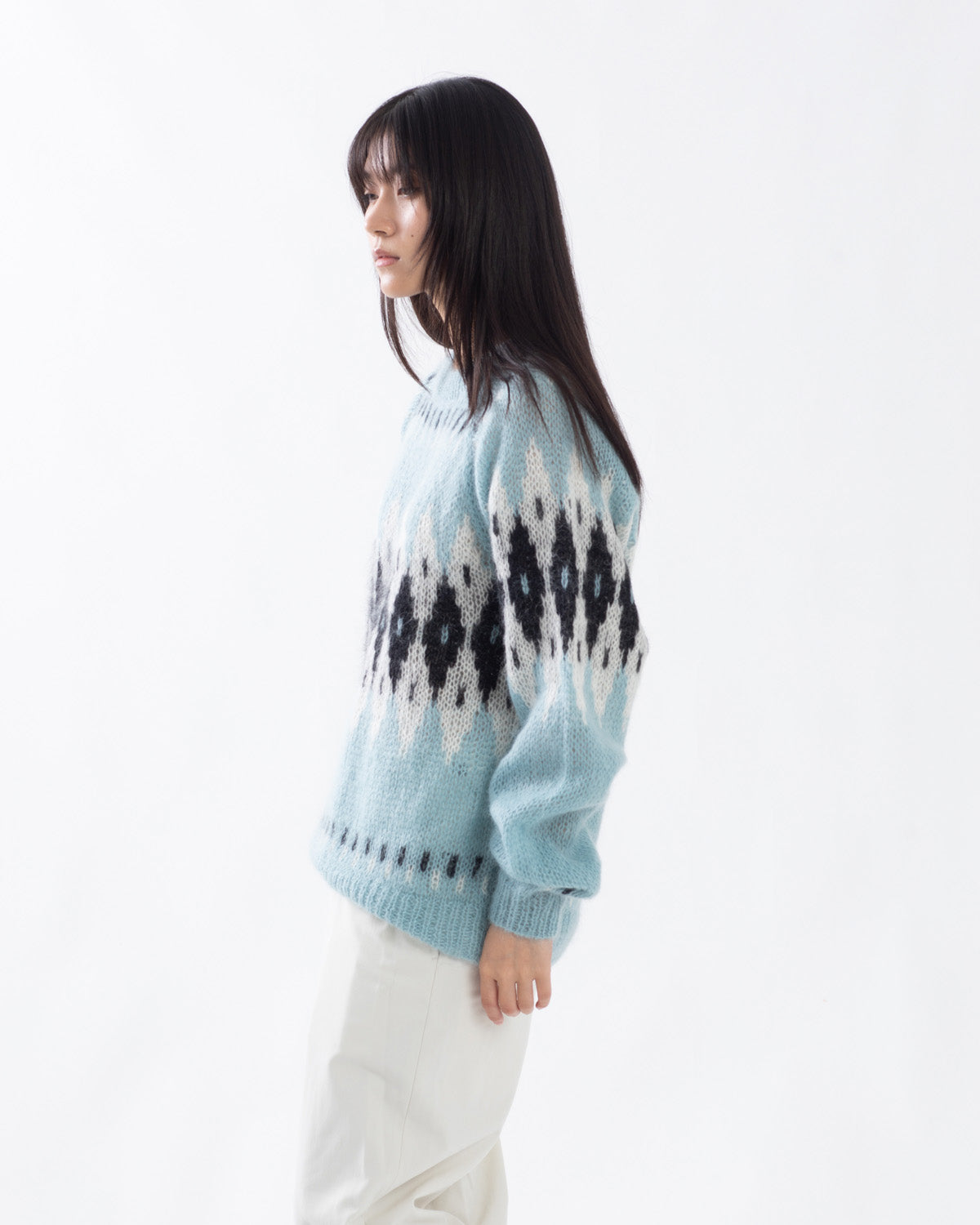 HAND KNIT SNOWFLAKE SWEATER
