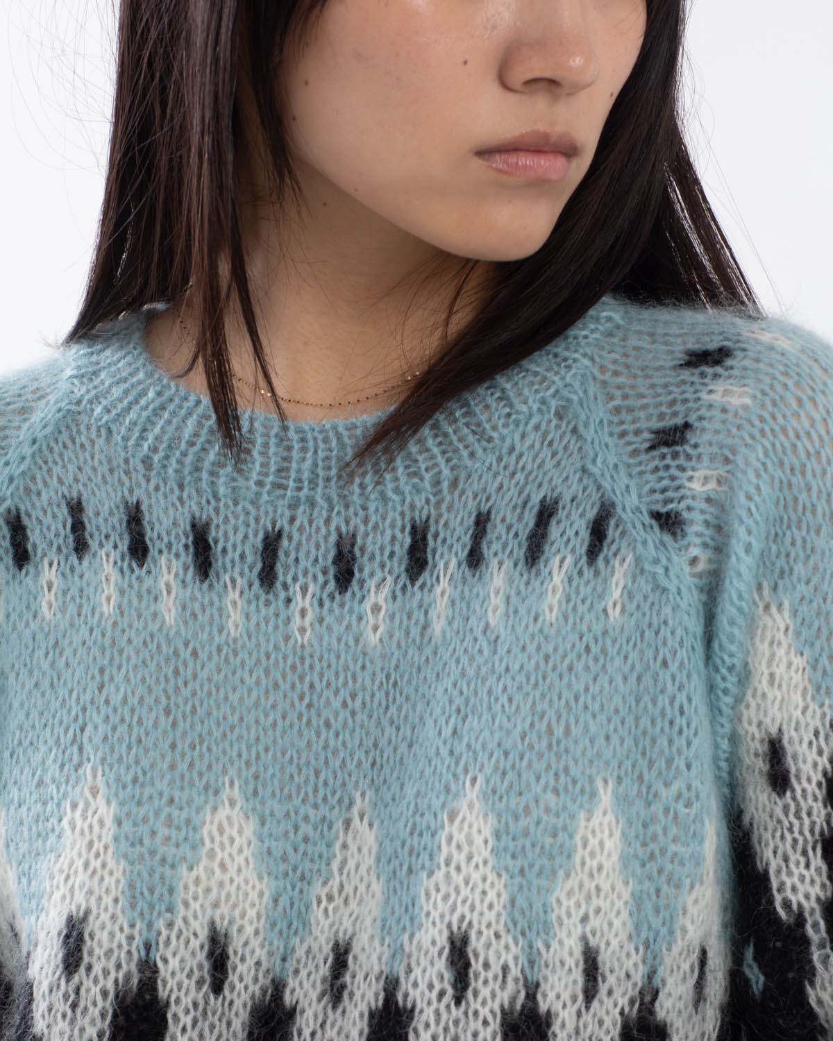 HAND KNIT SNOWFLAKE SWEATER