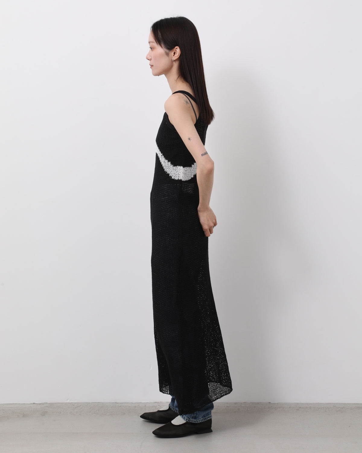 MESH KNIT SLIP DRESS