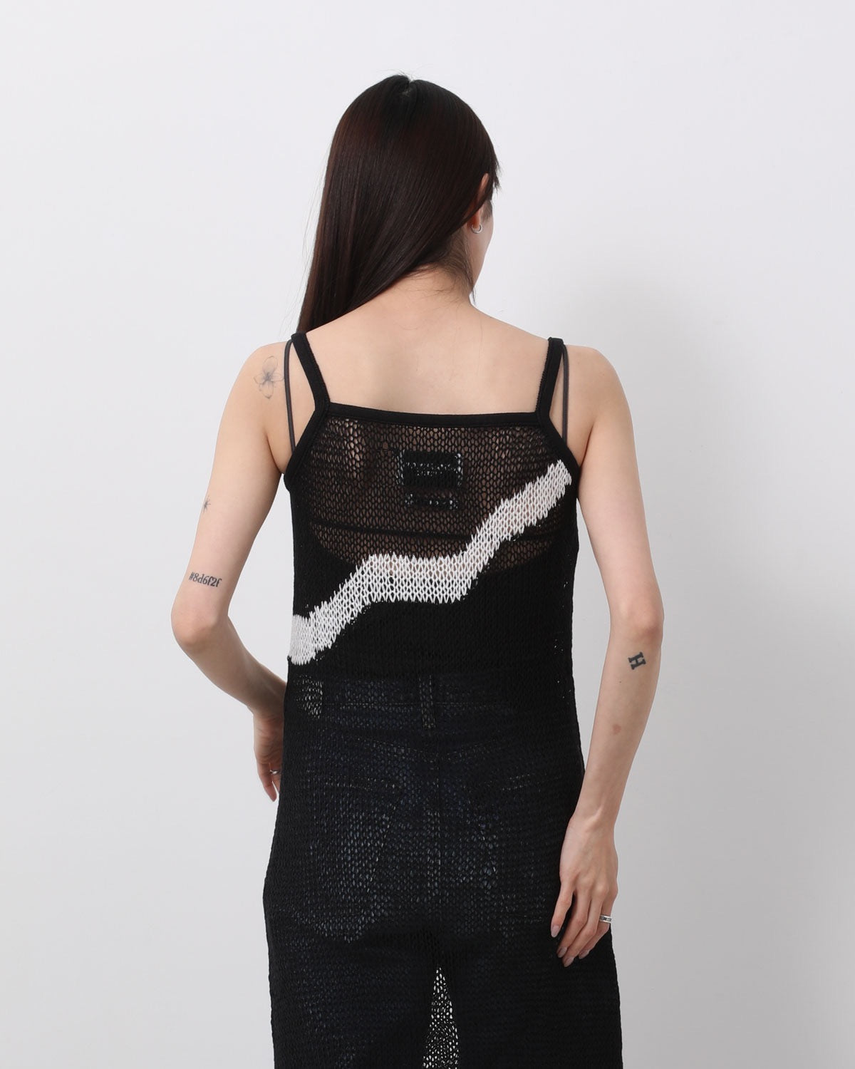 MESH KNIT SLIP DRESS