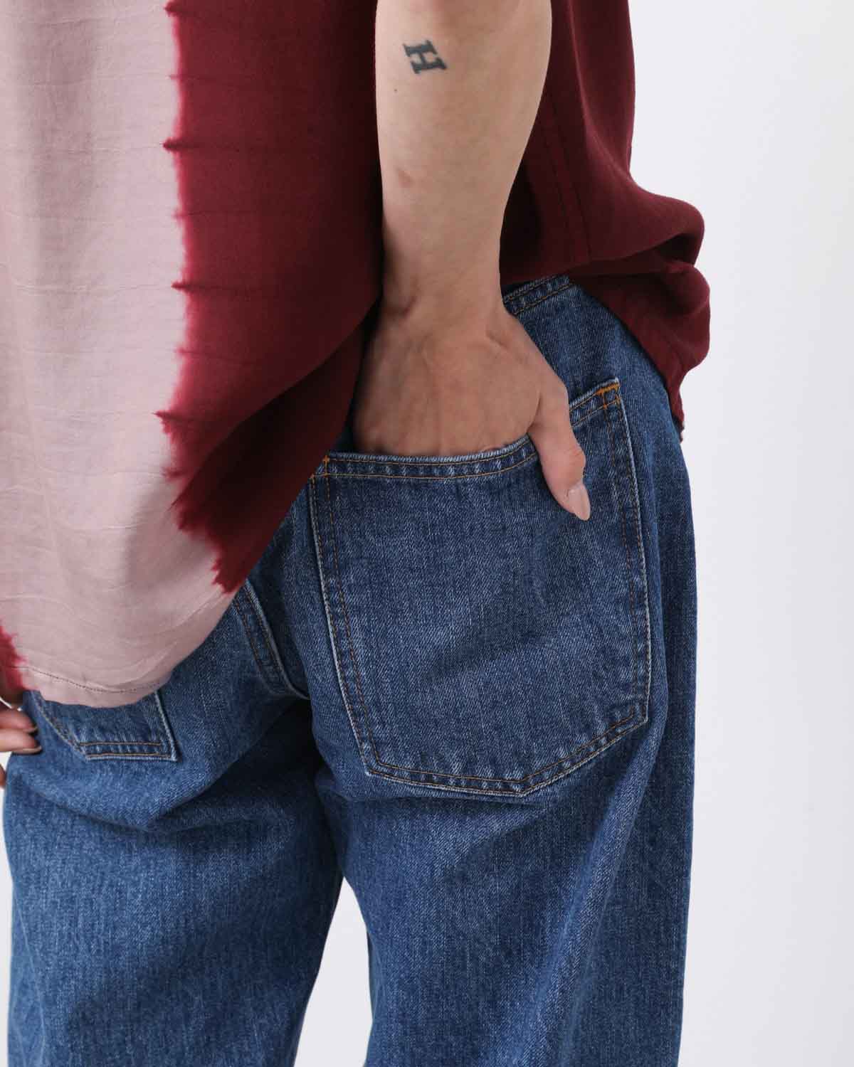 BANDANA EMBROIDERY DENIM PANTS