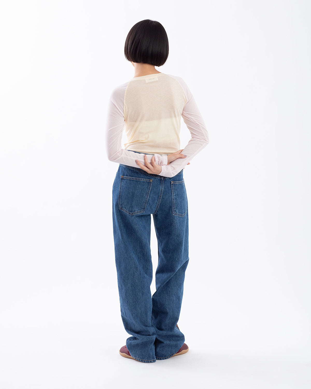 BANDANA EMBROIDERY DENIM PANTS