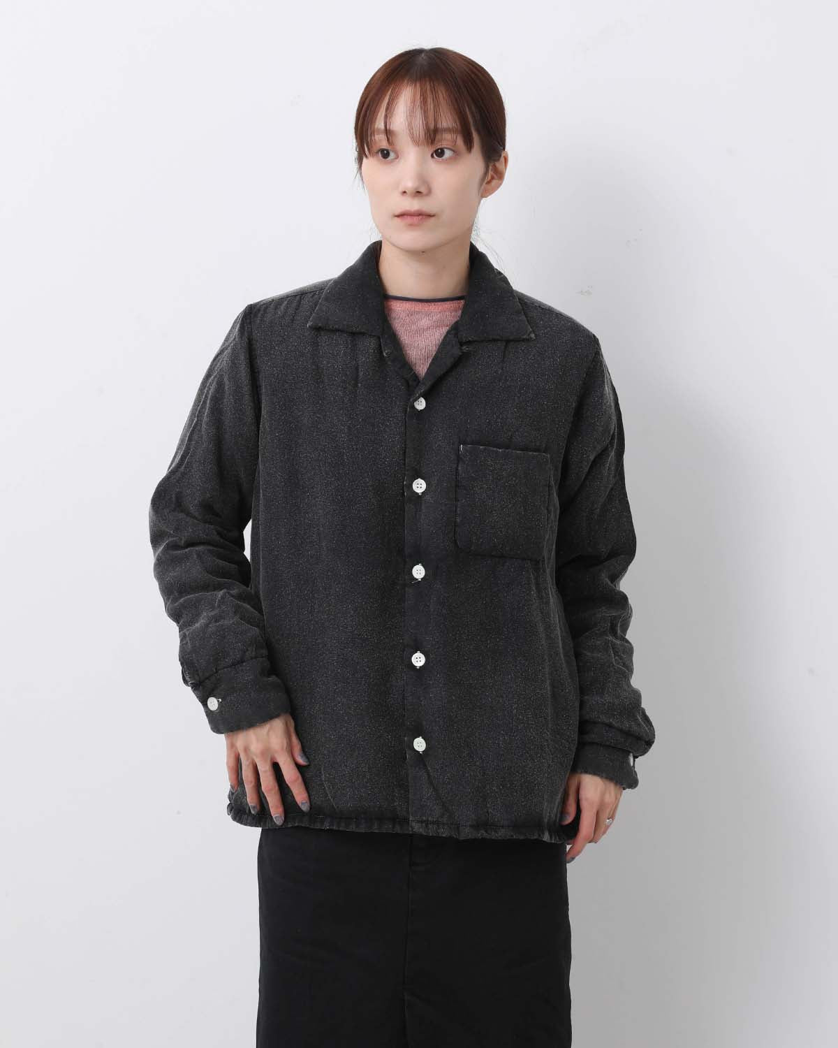 HAND DYE PUFFER SHIRT