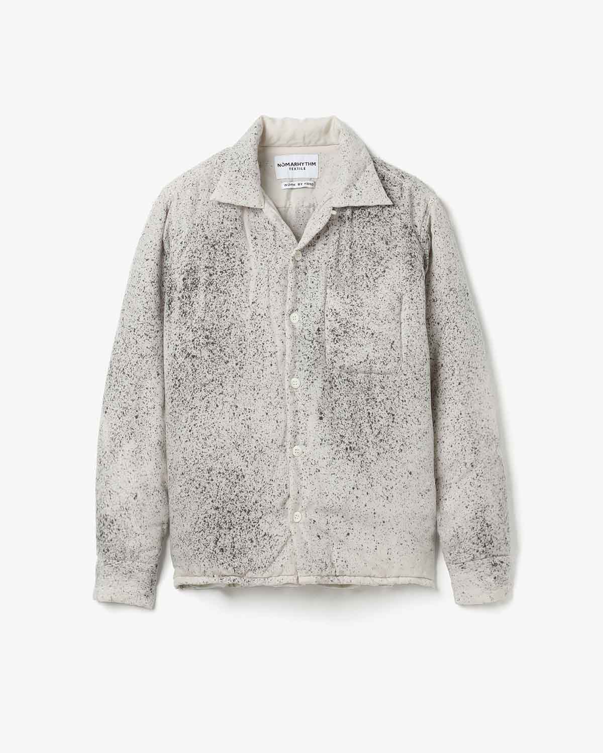 HAND DYE PUFFER SHIRT