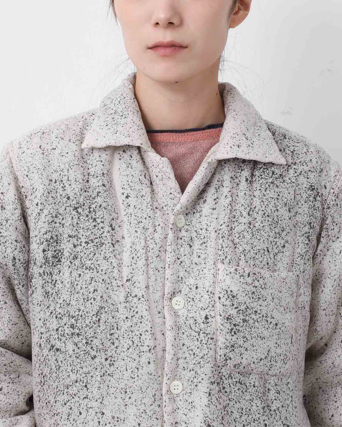 HAND DYE PUFFER SHIRT