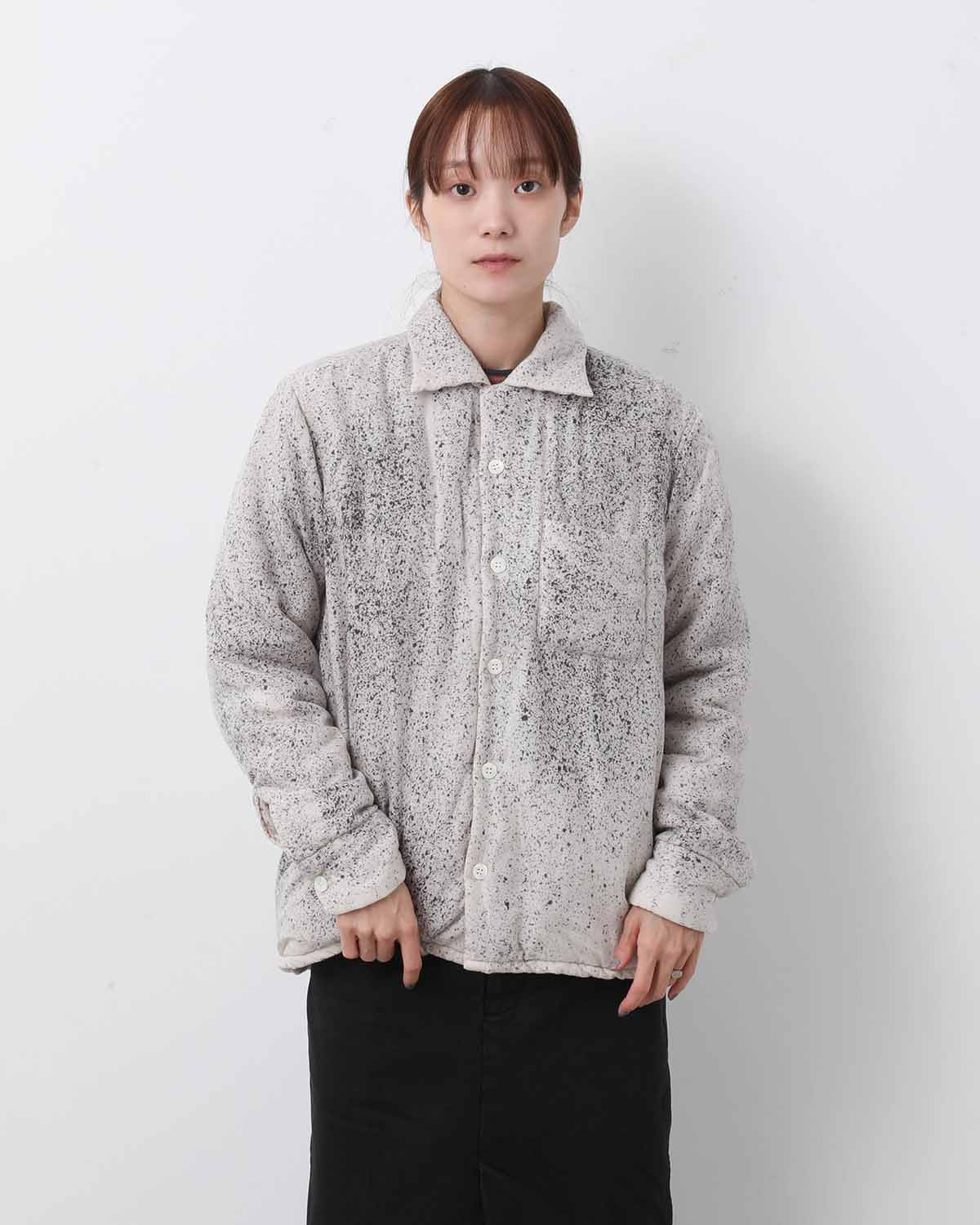 HAND DYE PUFFER SHIRT