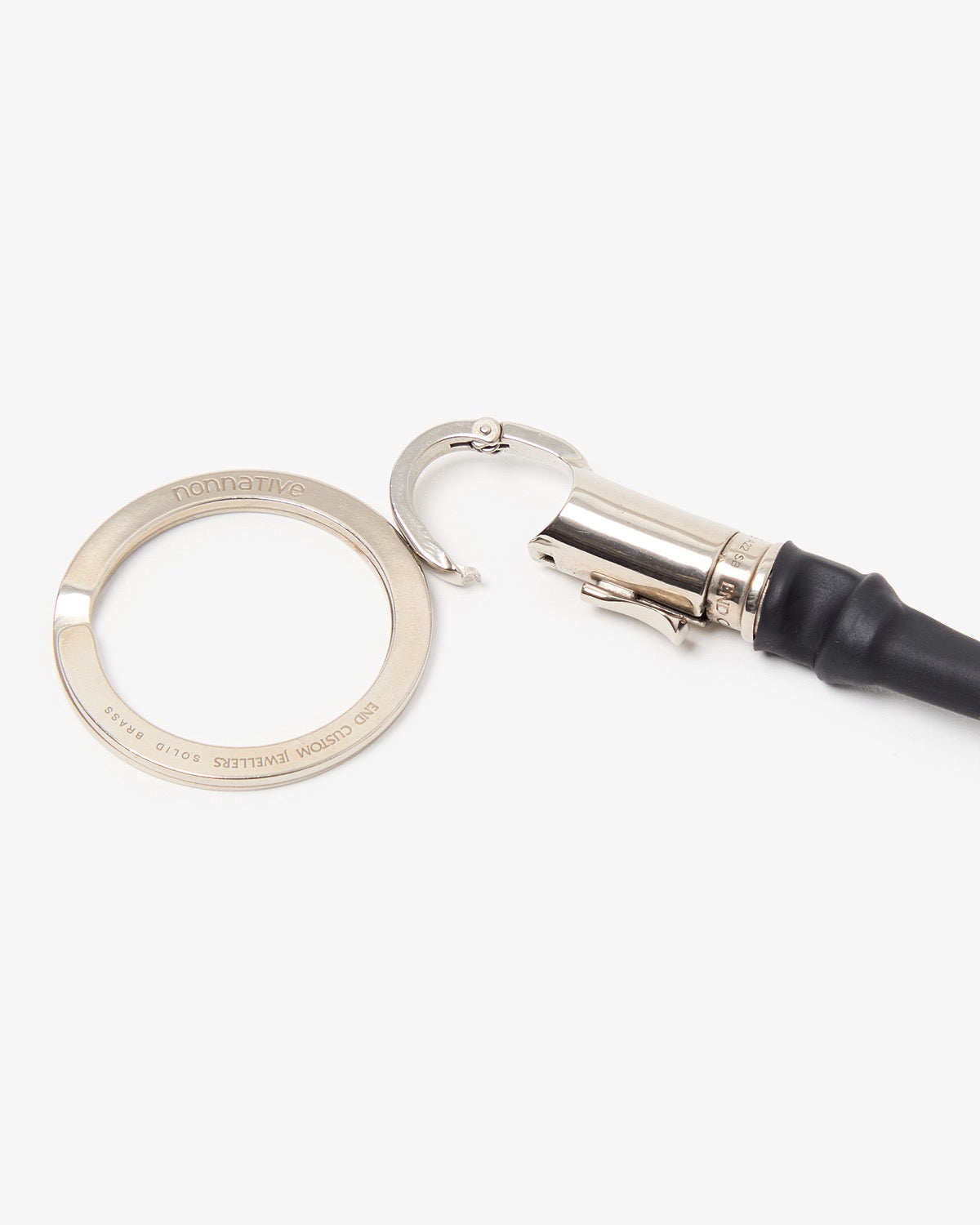 DWELLER KEY RING BRASS WITH LEATHER STRAP by END