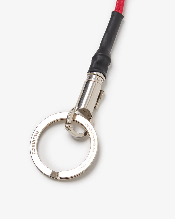 DWELLER KEY RING BRASS WITH LEATHER STRAP by END