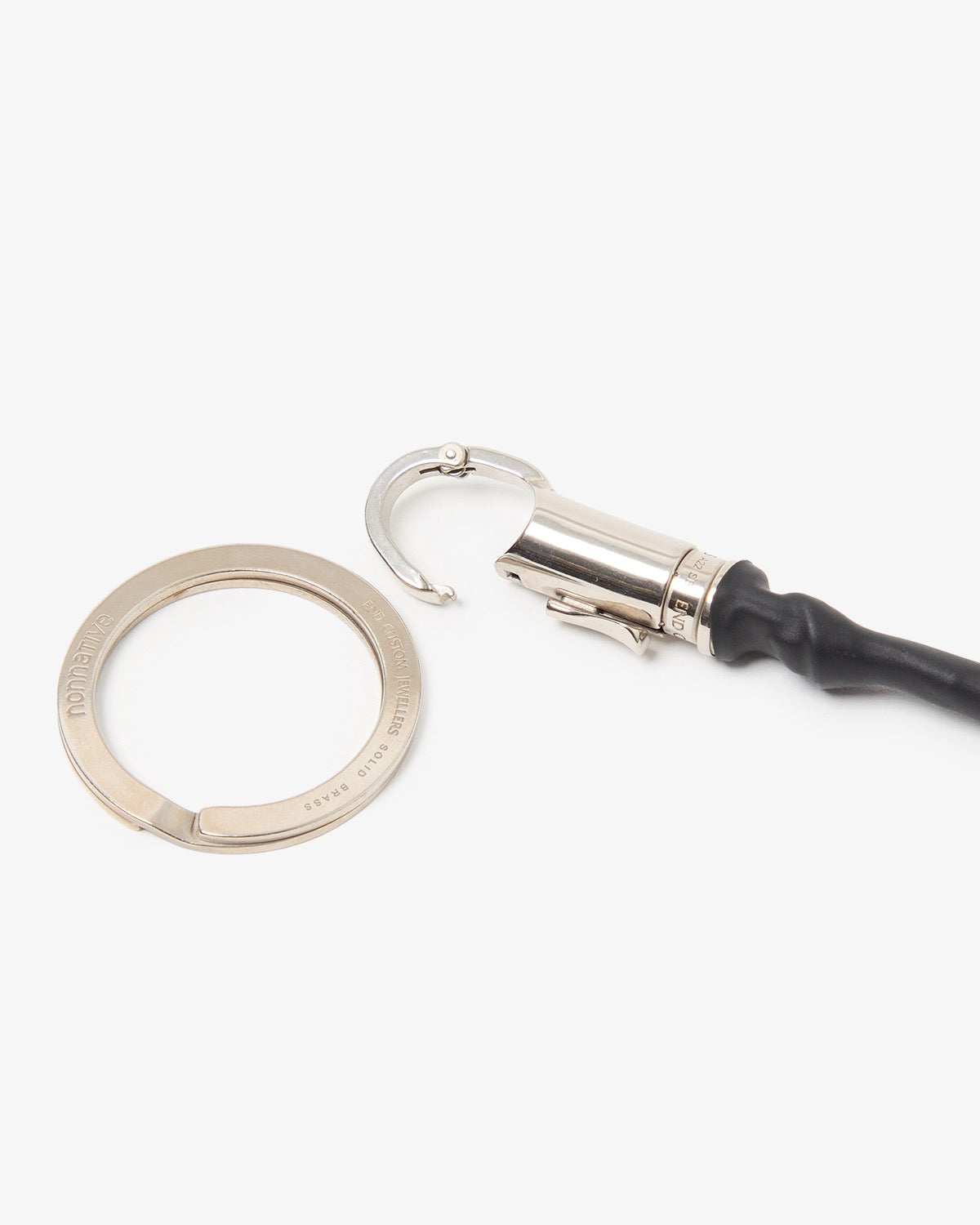 DWELLER KEY RING BRASS WITH LEATHER STRAP by END