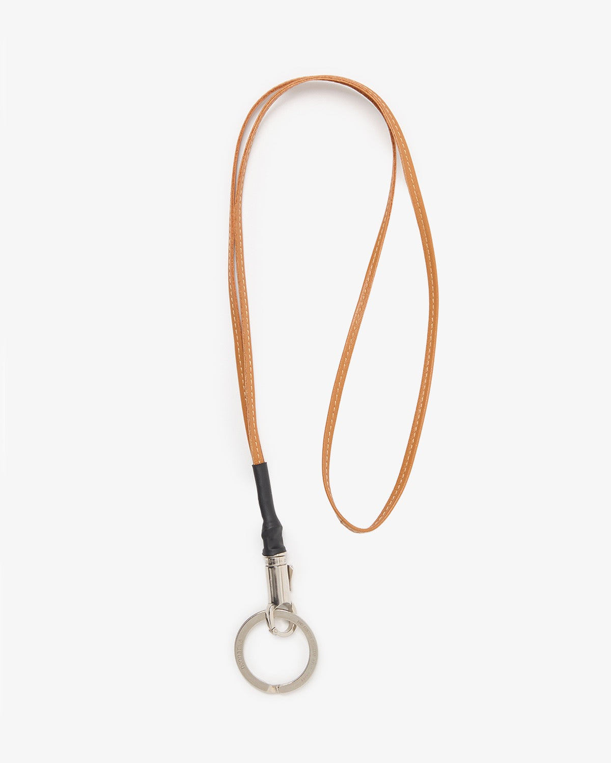 DWELLER KEY RING BRASS WITH LEATHER STRAP by END