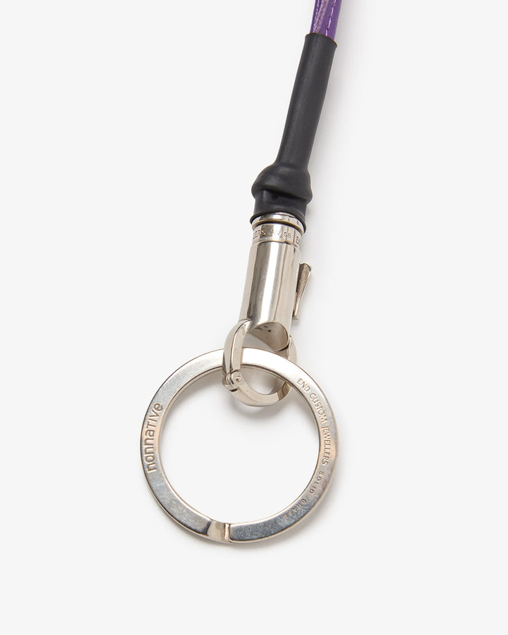 DWELLER KEY RING BRASS WITH LEATHER STRAP by END