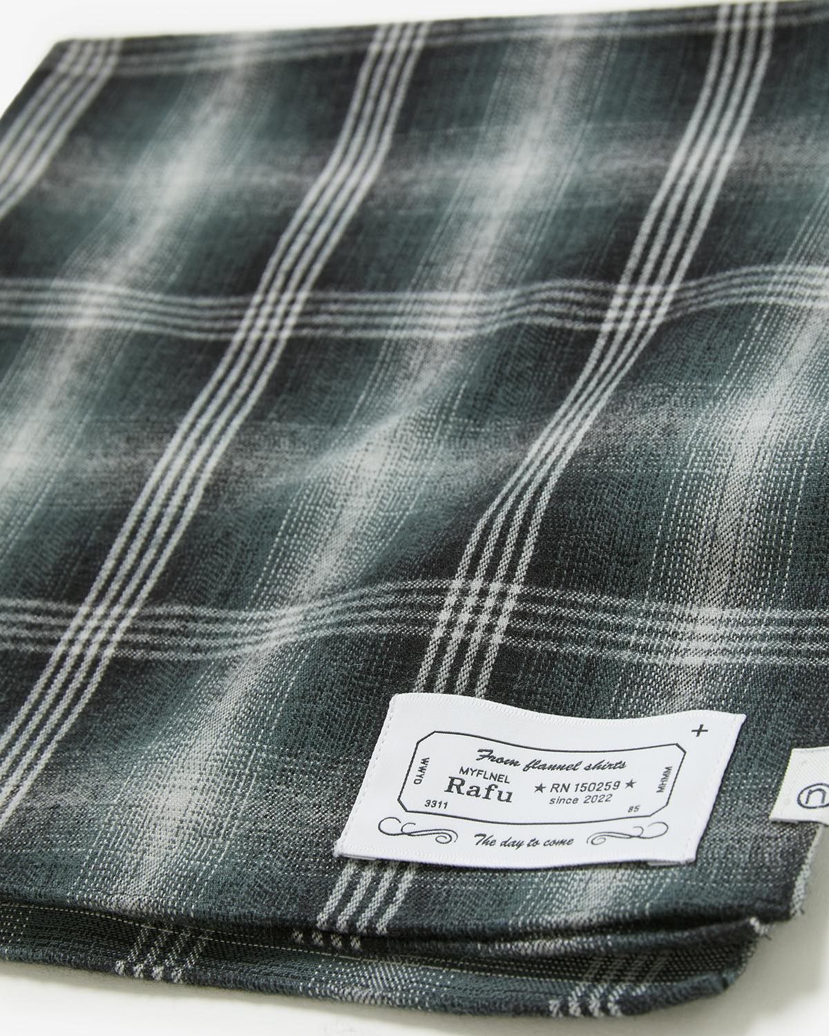 Rafu × nonnative RANCHER BANDANA COTTON TWILL OMBRE CHECK