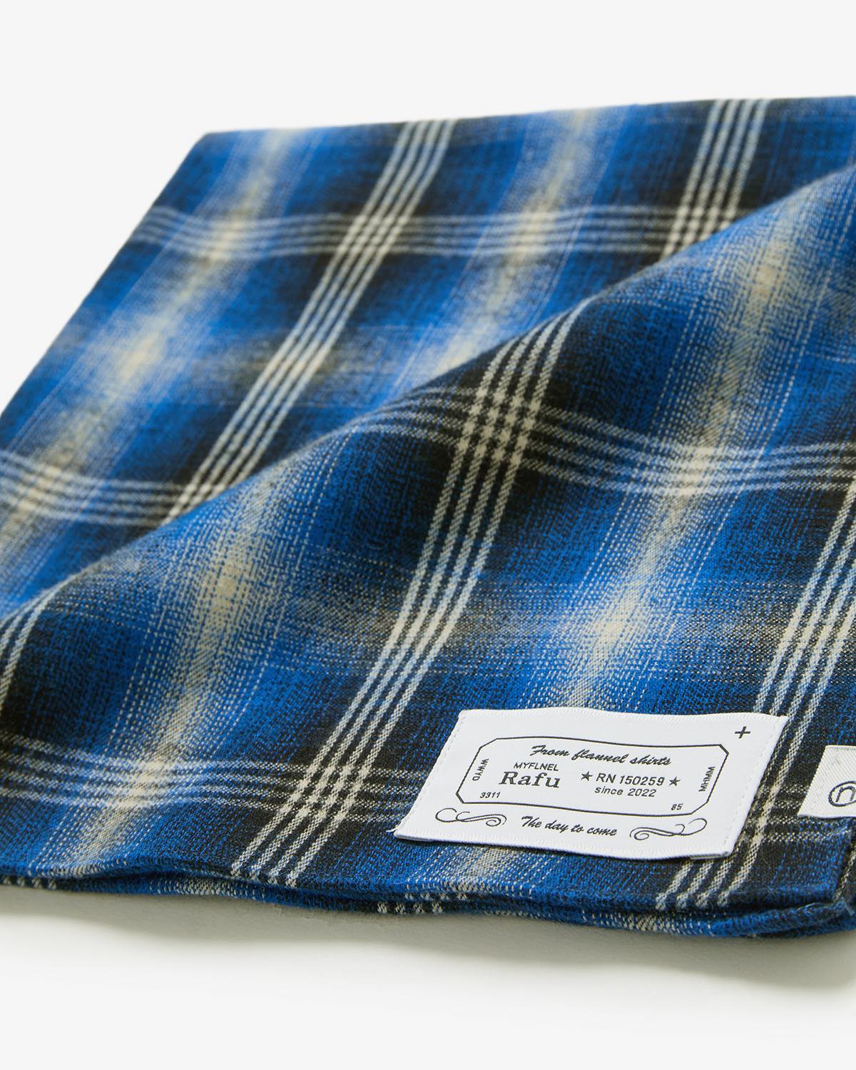 Rafu × nonnative RANCHER BANDANA COTTON TWILL OMBRE CHECK