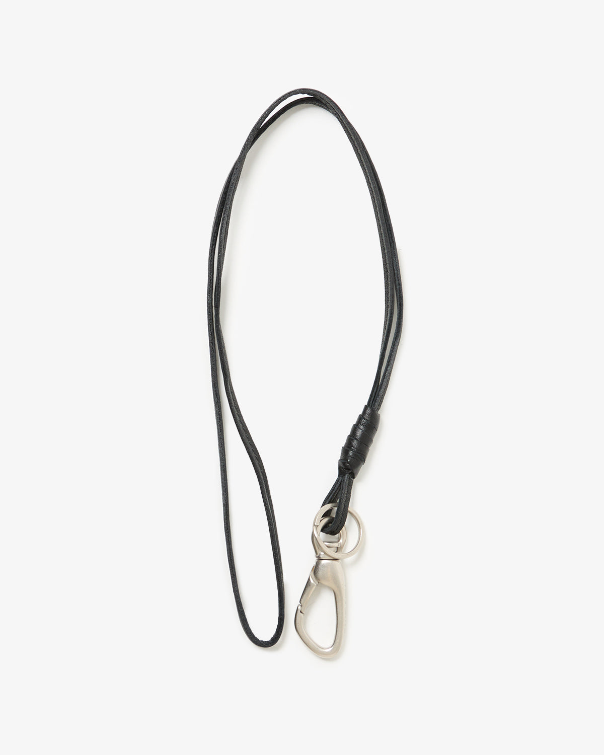 WORKER KEY RING WITH LEATHER CORD