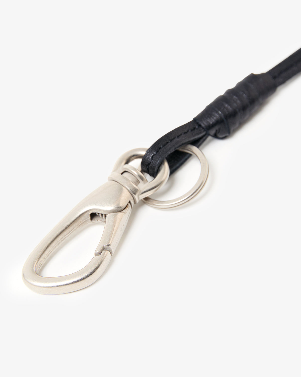 WORKER KEY RING WITH LEATHER CORD