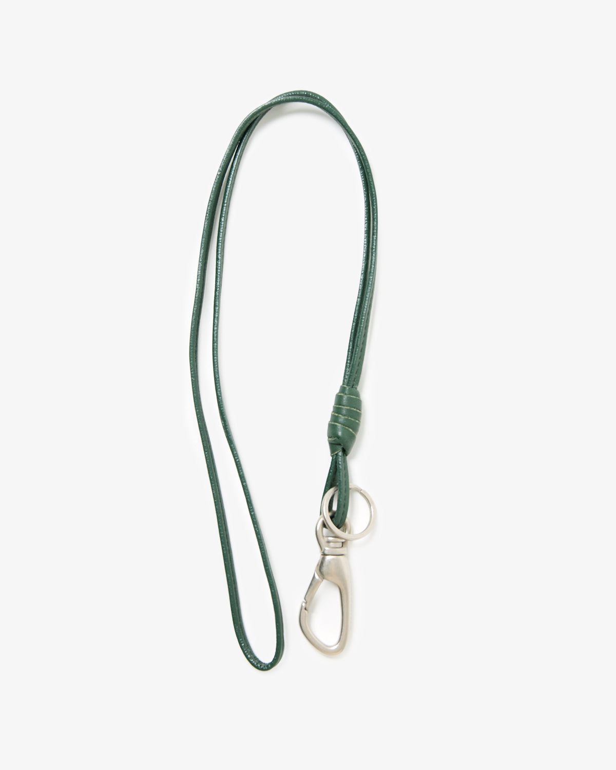 WORKER KEY RING WITH LEATHER CORD