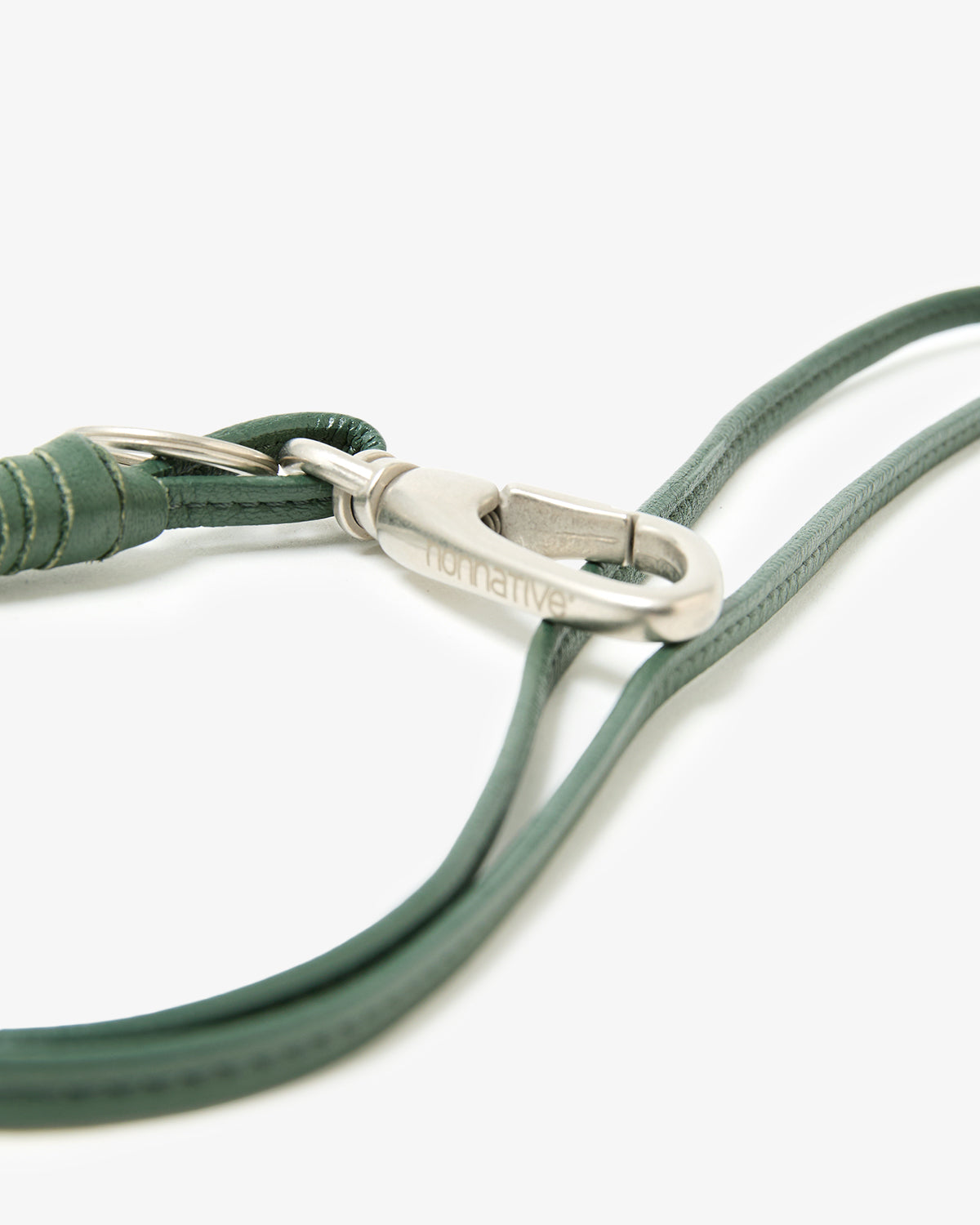WORKER KEY RING WITH LEATHER CORD