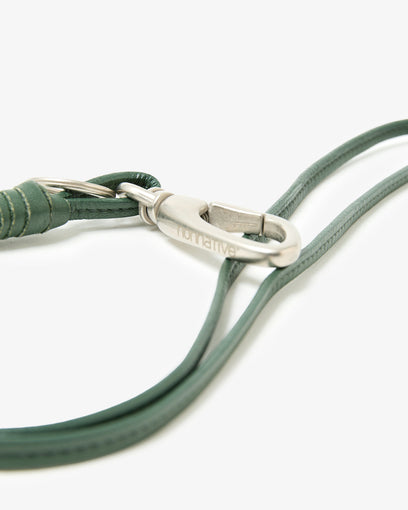 WORKER KEY RING WITH LEATHER CORD