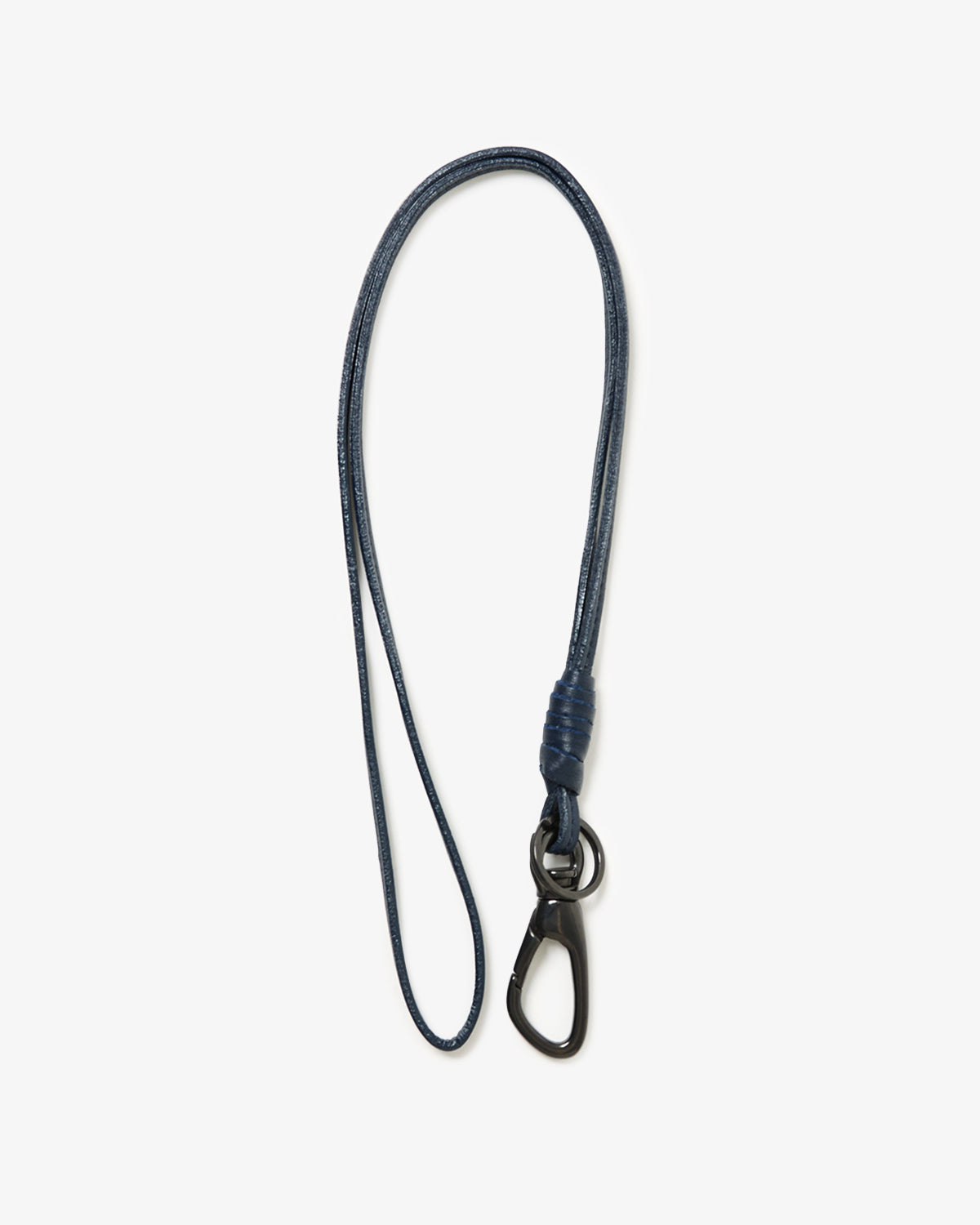 WORKER KEY RING WITH LEATHER CORD