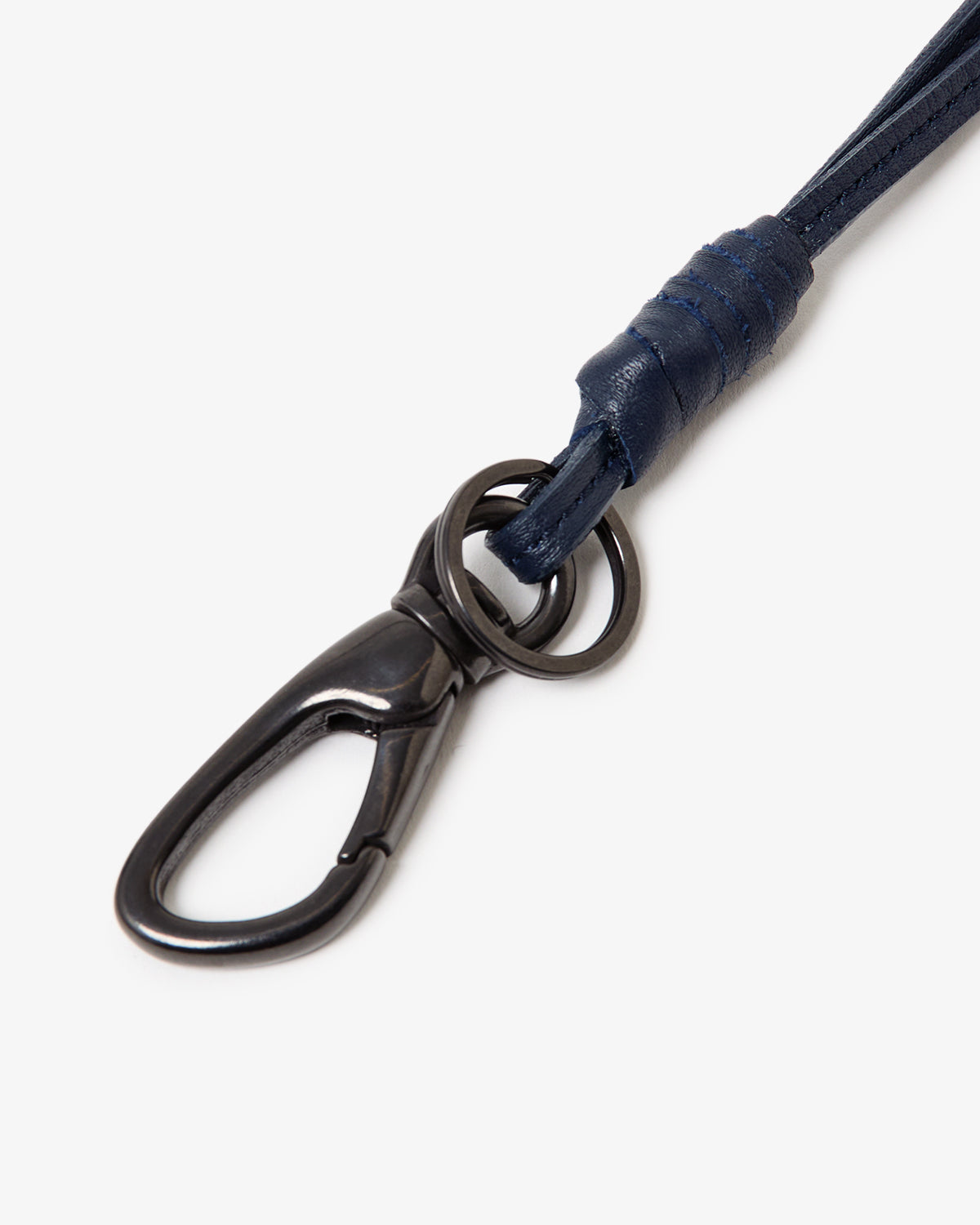 WORKER KEY RING WITH LEATHER CORD