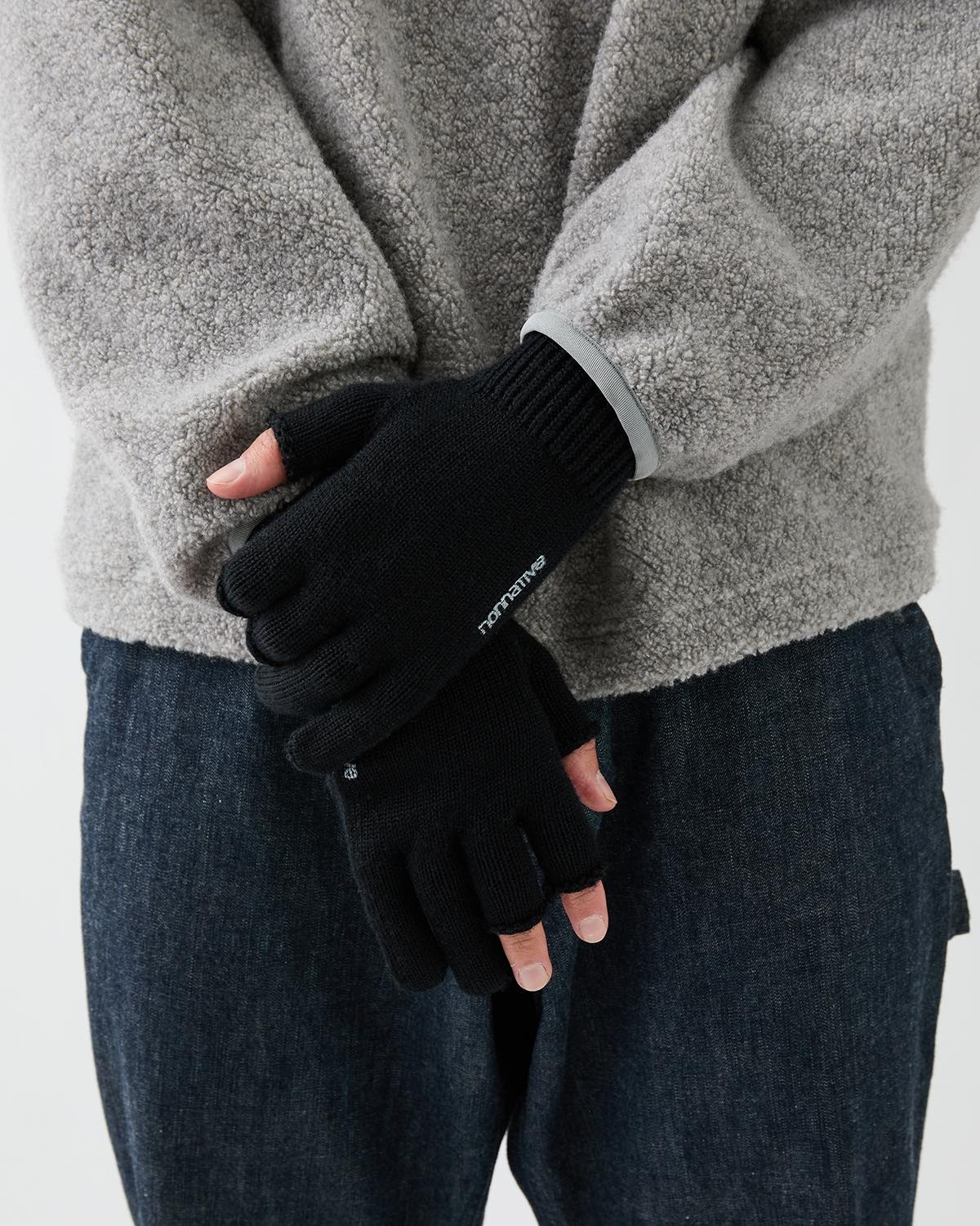 HIKER FINGERLESS GLOVES WOOL YARN