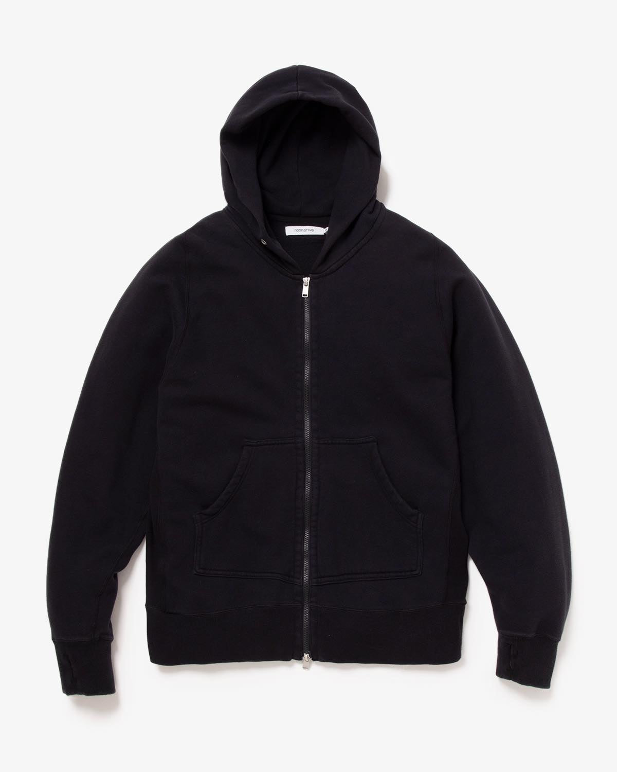 DWELLER FULL ZIP HOODY COTTON SWEAT