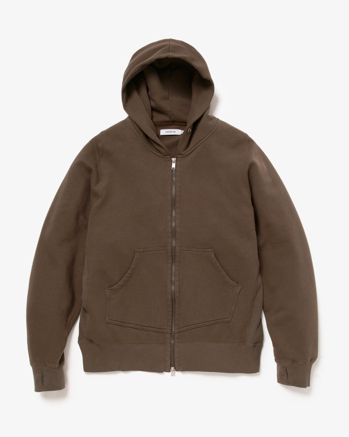 DWELLER FULL ZIP HOODY COTTON SWEAT