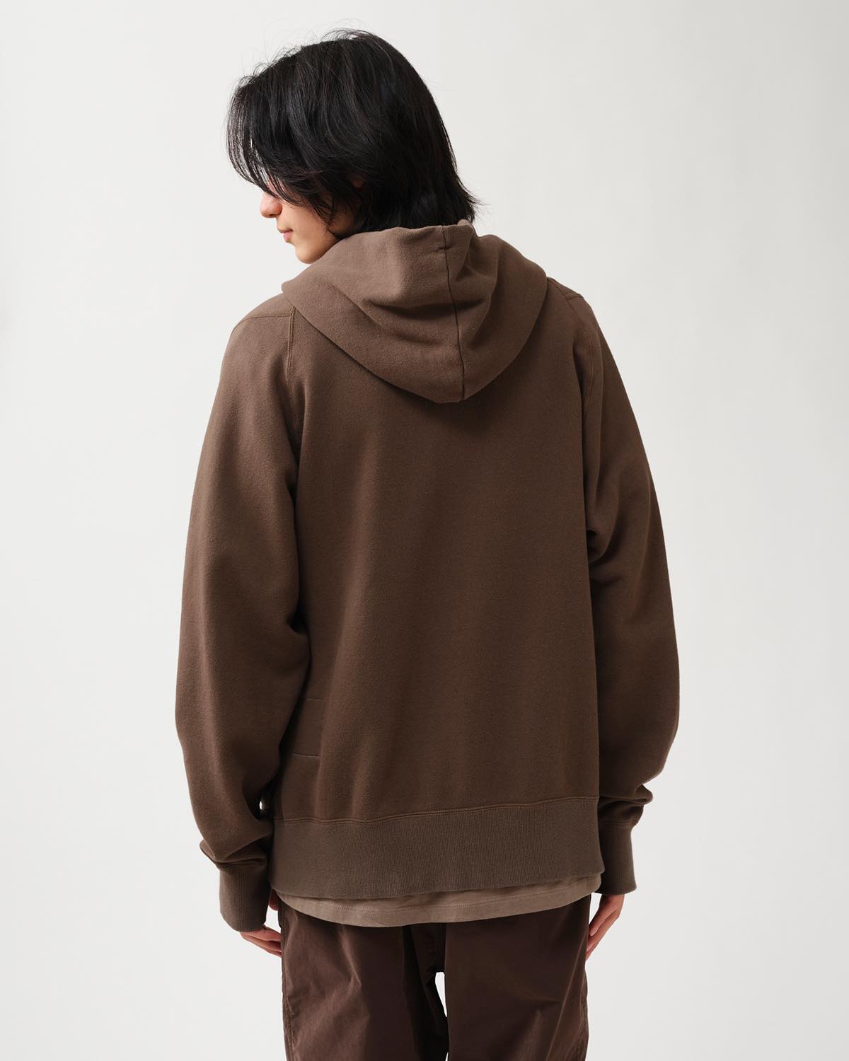 DWELLER FULL ZIP HOODY COTTON SWEAT