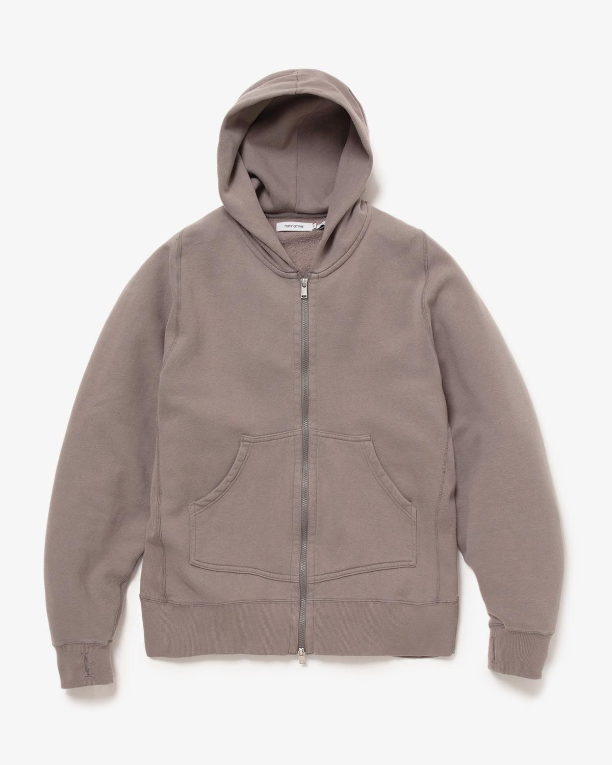 DWELLER FULL ZIP HOODY COTTON SWEAT