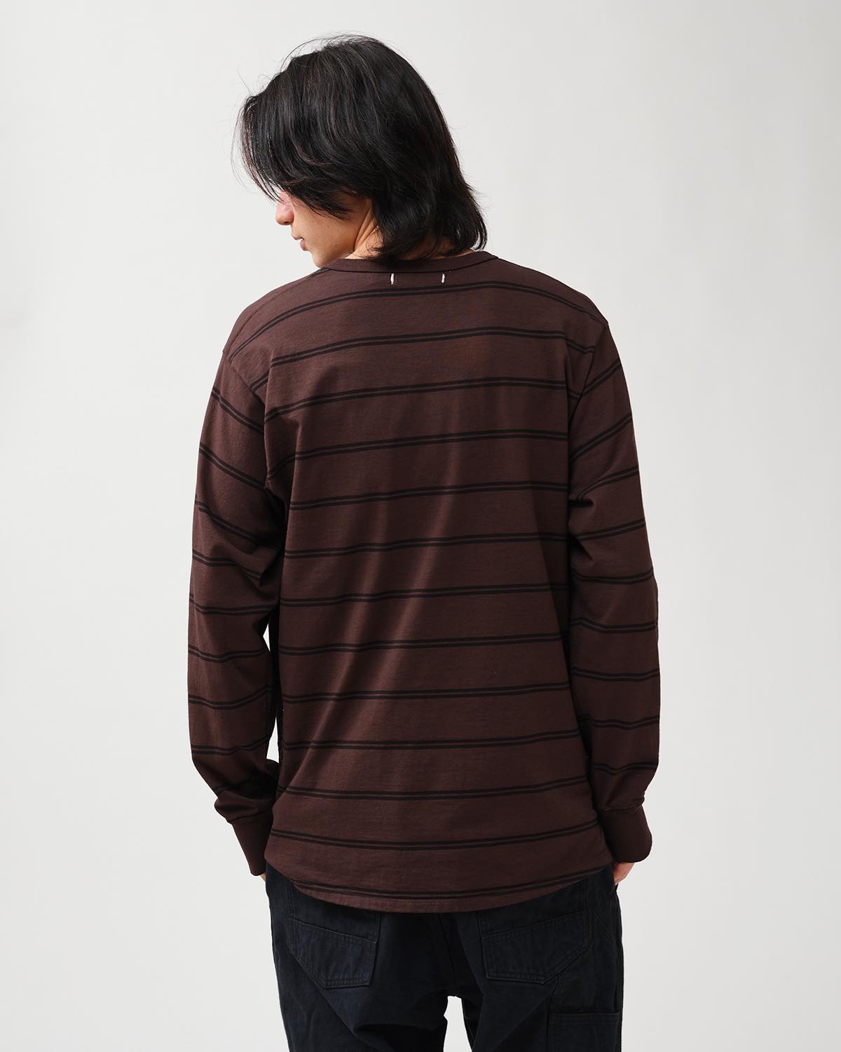 DWELLER L/S TEE COTTON JERSEY BORDER