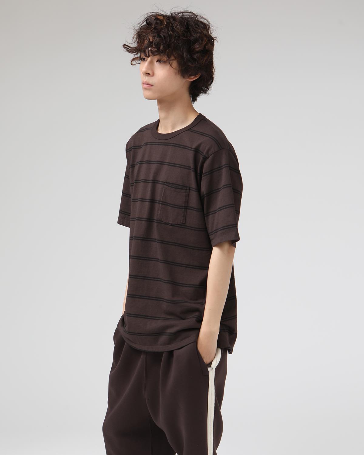 DWELLER S/S TEE COTTON JERSEY BORDER