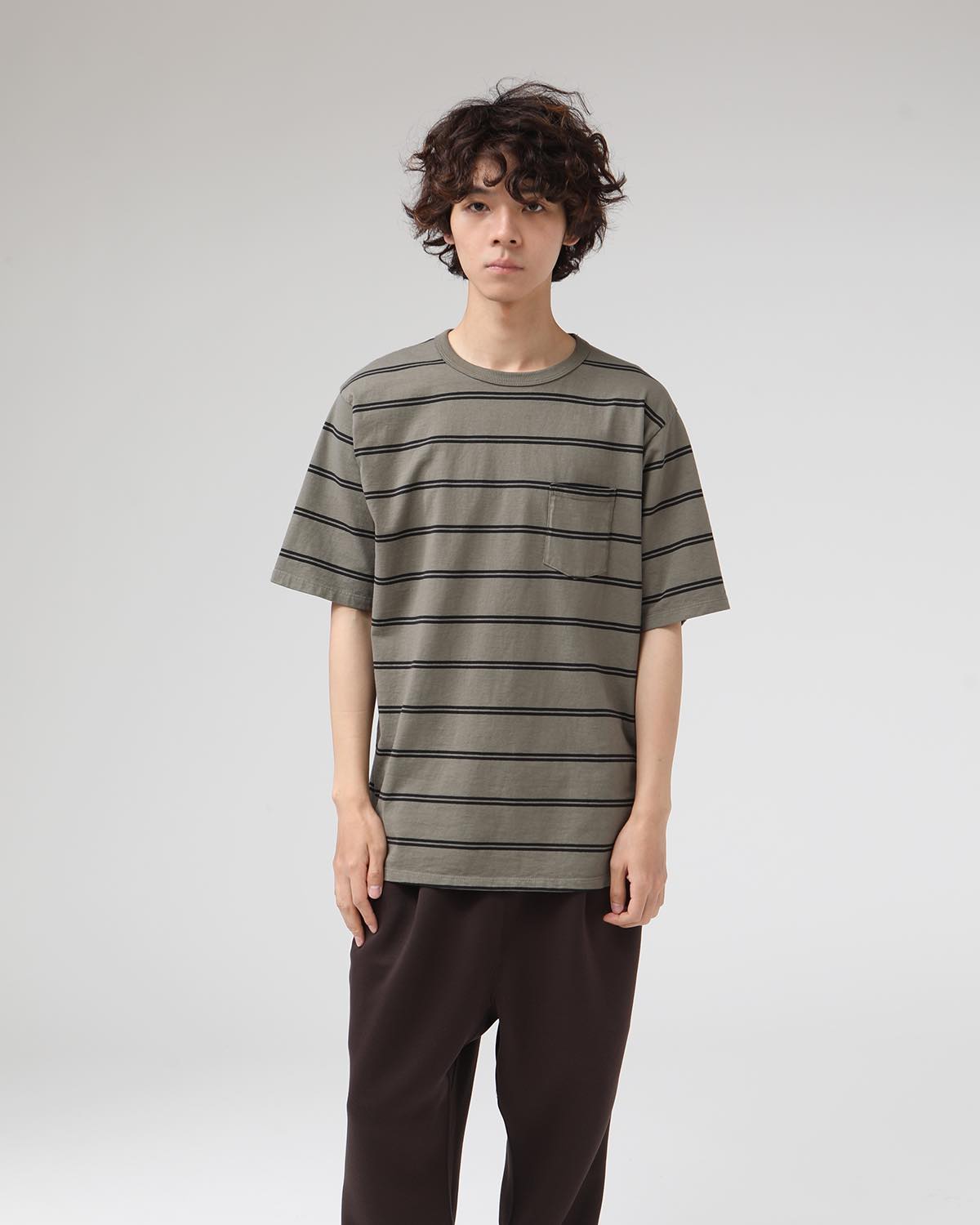 DWELLER S/S TEE COTTON JERSEY BORDER