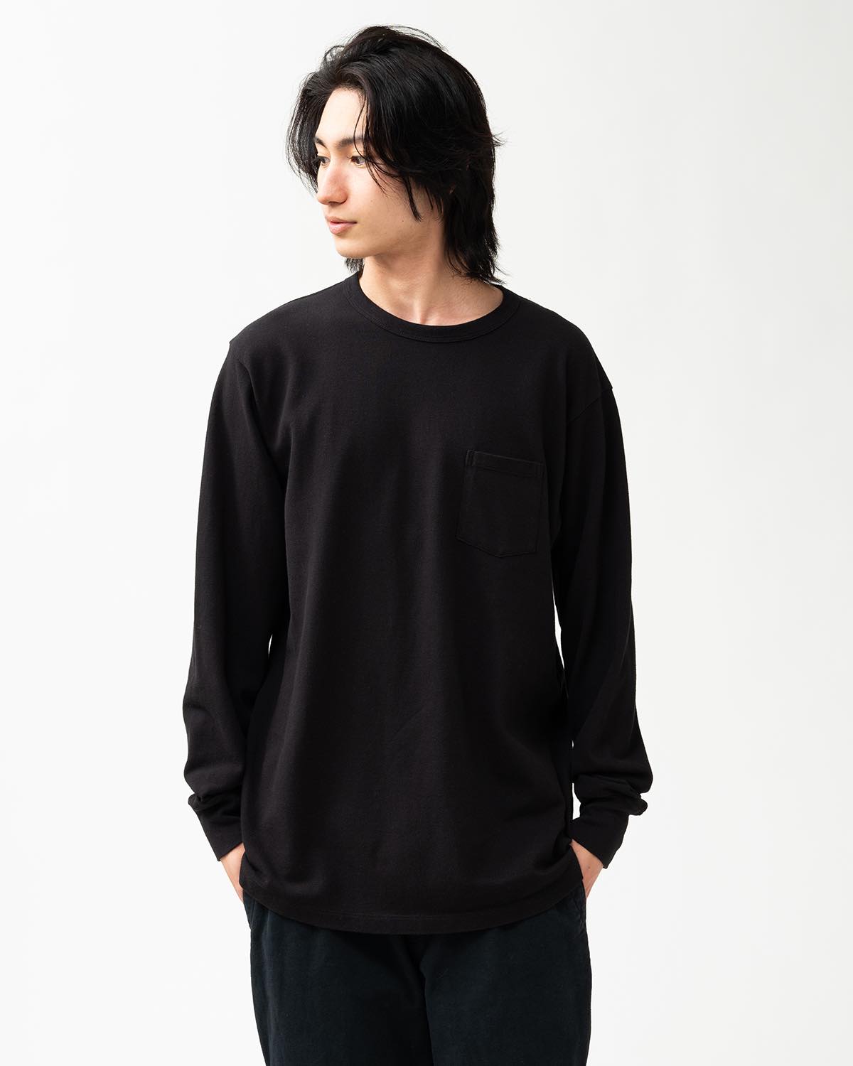 DWELLER L/S TEE COTTON PIQUE