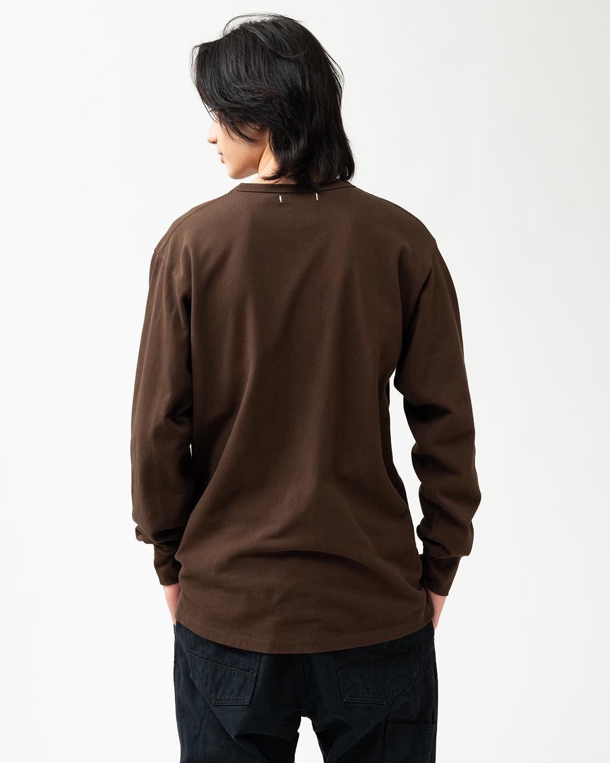 DWELLER L/S TEE COTTON PIQUE