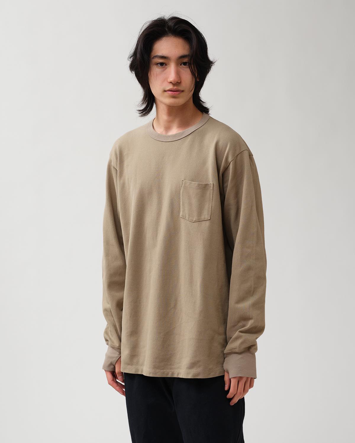 DWELLER L/S TEE COTTON PIQUE