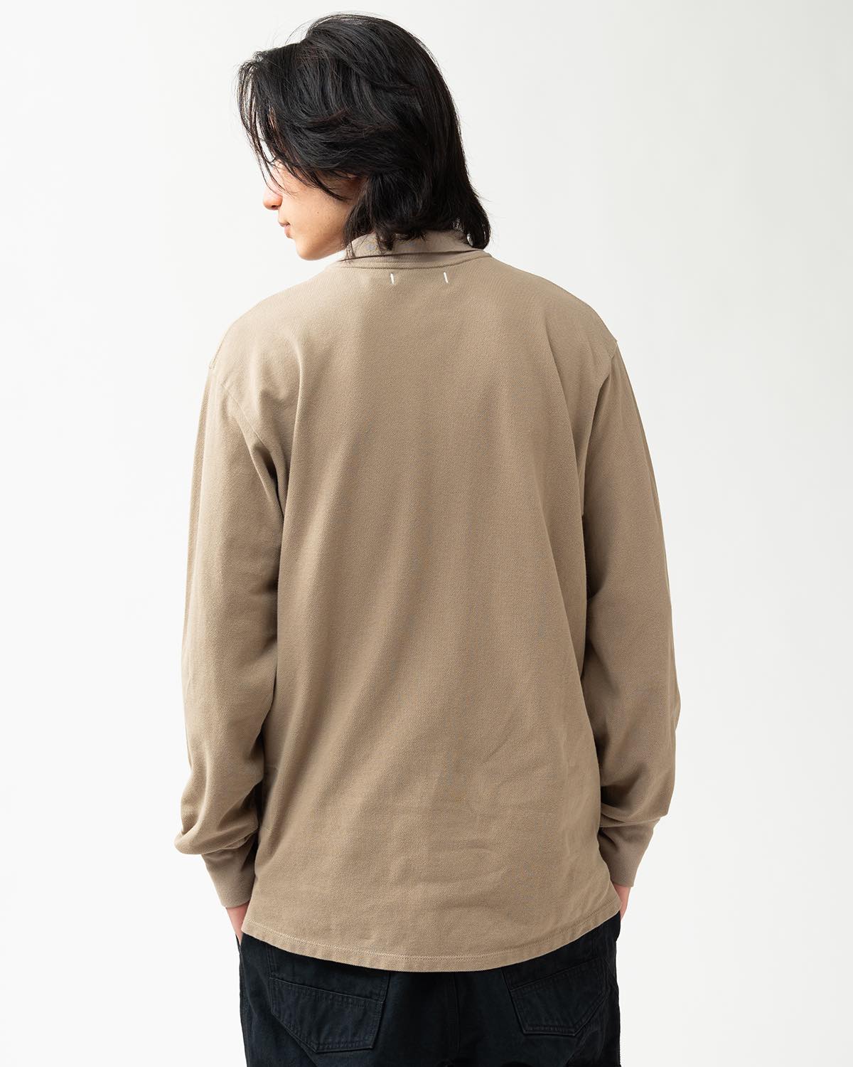 DWELLER L/S POLO SHIRT COTTON PIQUE