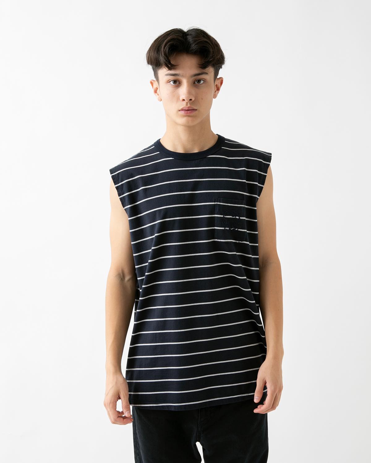 DWELLER N/S TEE BORDER COTTON JERSEY