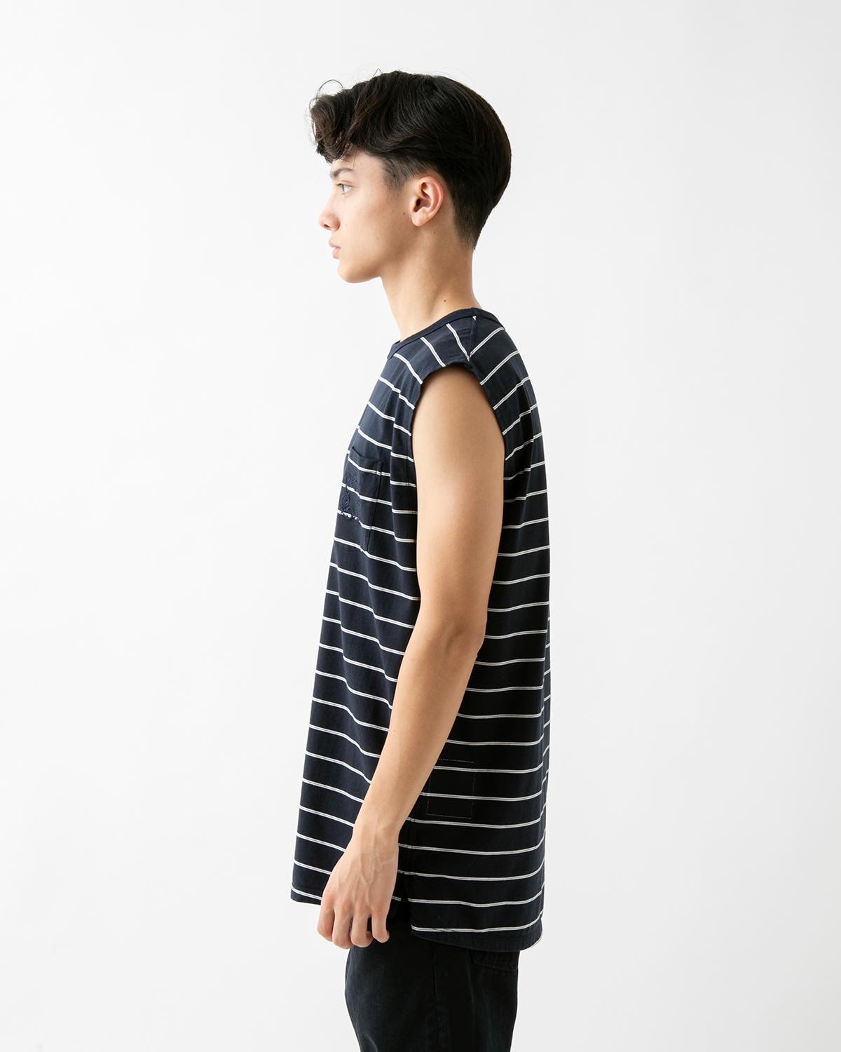 DWELLER N/S TEE BORDER COTTON JERSEY