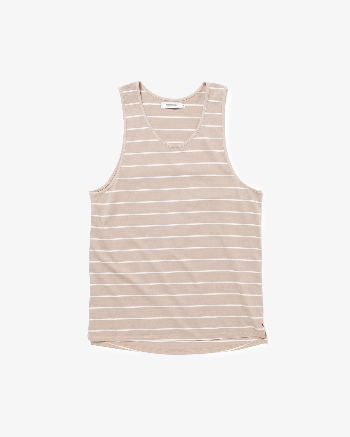DWELLER TANK TOP BORDER COTTON JERSEY