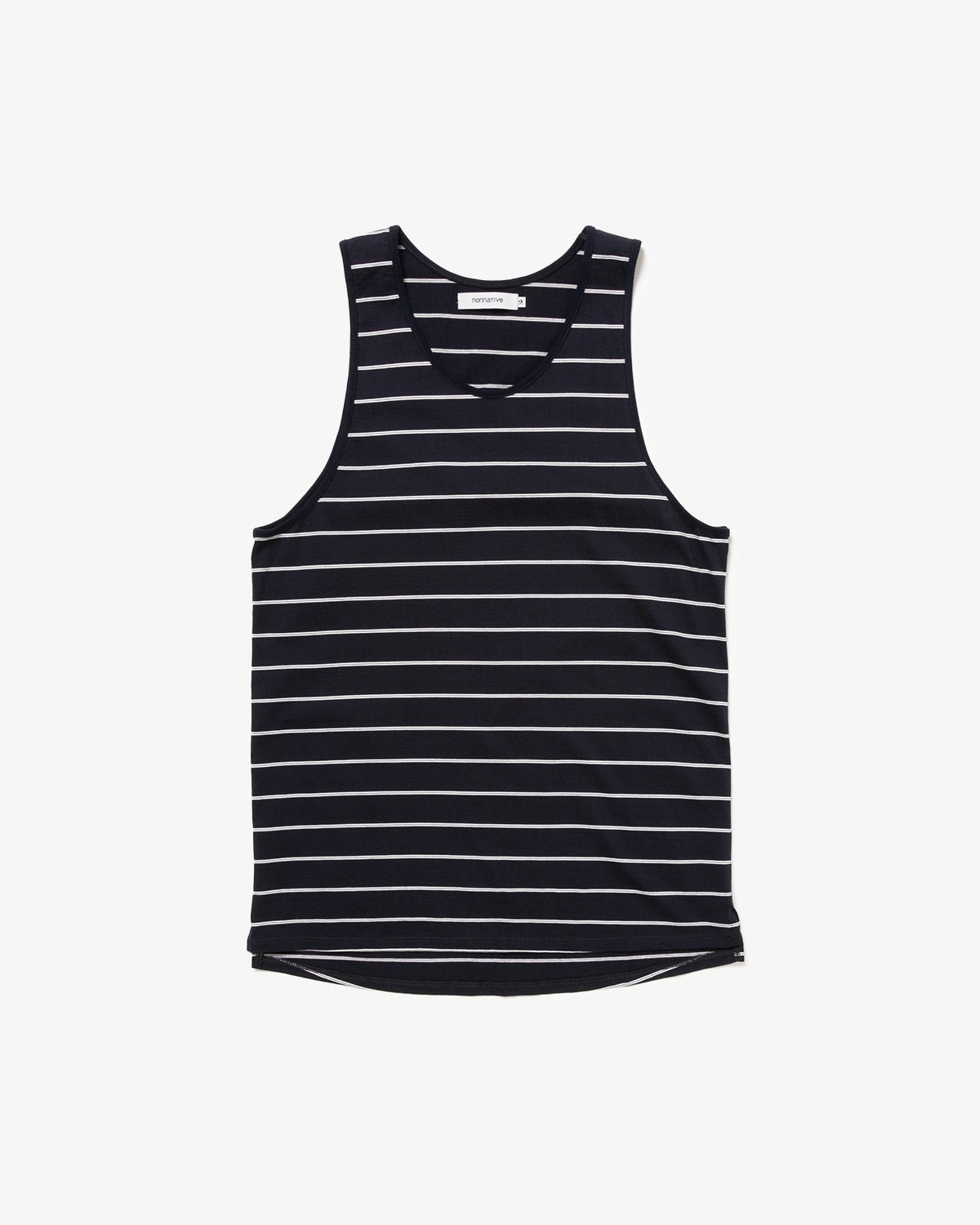DWELLER TANK TOP BORDER COTTON JERSEY