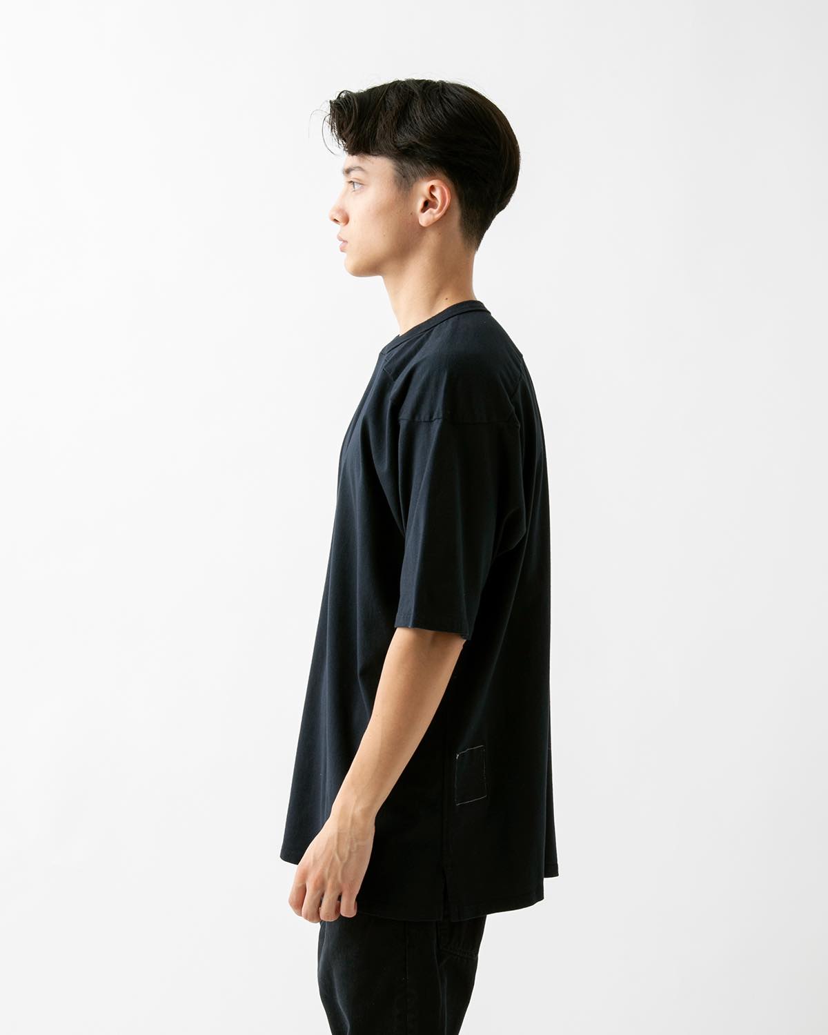 COACH S/S V-NECK TEE COTTON JERSEY OVERDYED