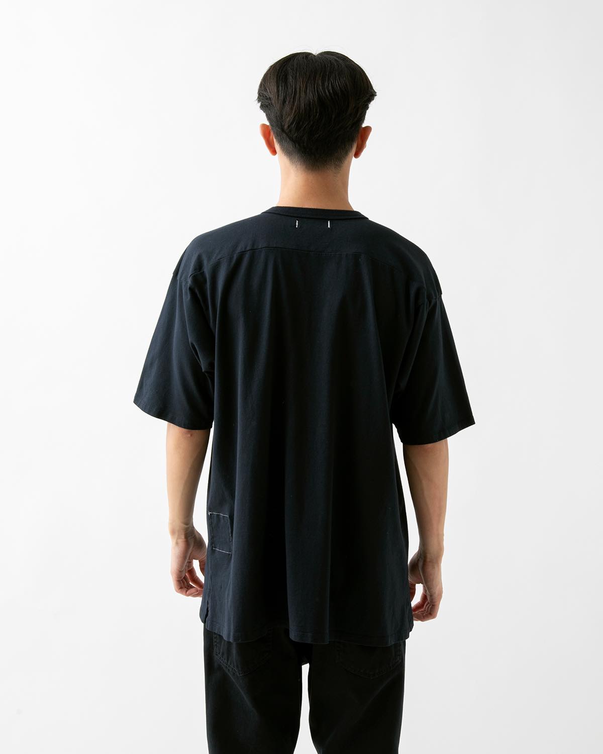 COACH S/S V-NECK TEE COTTON JERSEY OVERDYED