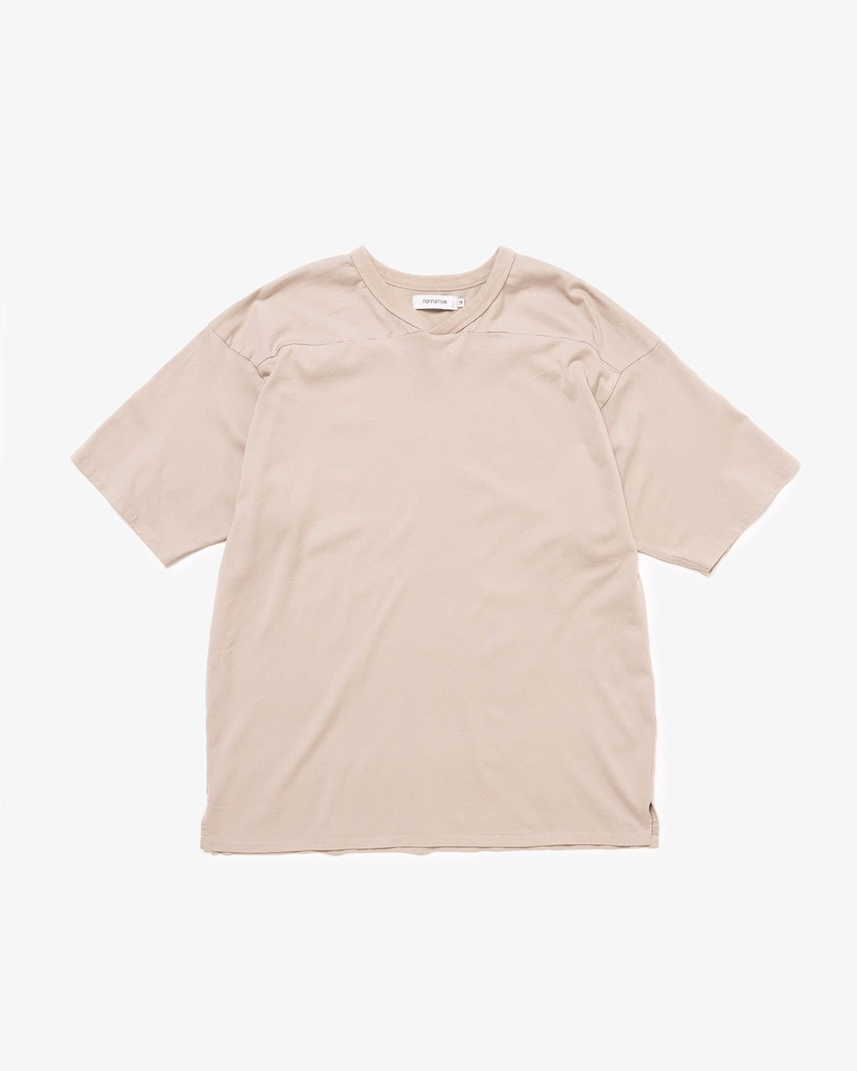 COACH S/S V-NECK TEE COTTON JERSEY OVERDYED