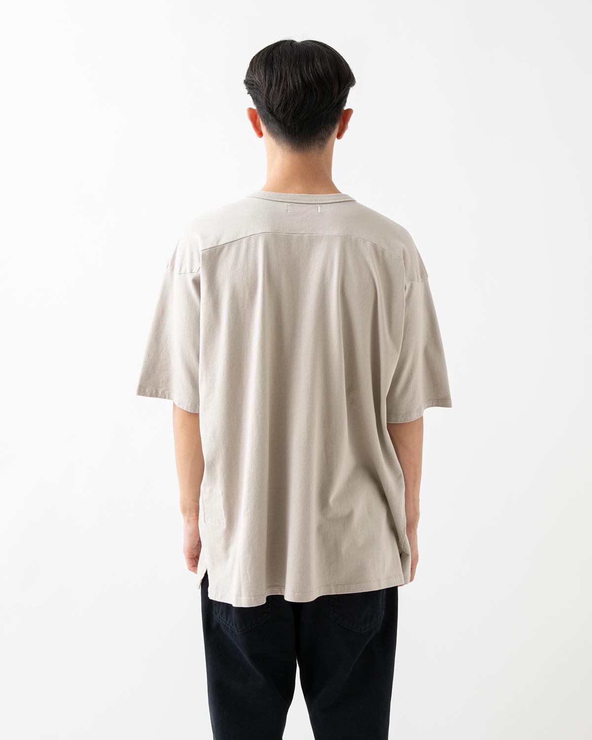 COACH S/S V-NECK TEE COTTON JERSEY OVERDYED